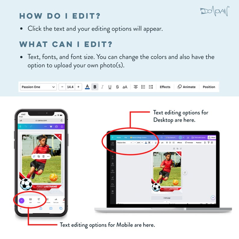 Customizable Soccer Printable