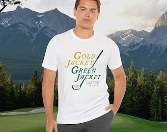 Gouden jas Groene jas, wie kan het schelen? - T-shirt met ontwerp op de voorkant