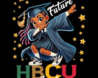 Future HBCU Grad PNG: Afrocentric Clipart (Digital Download)