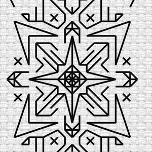 Susan's Bookmark Blackwork Pattern