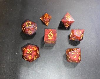 Wine and Wealth Sharp Edge Dice Set