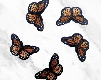 Little Butterfly Brown Custom Hat Patch