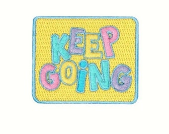 Keep Going Custom Hat Patch