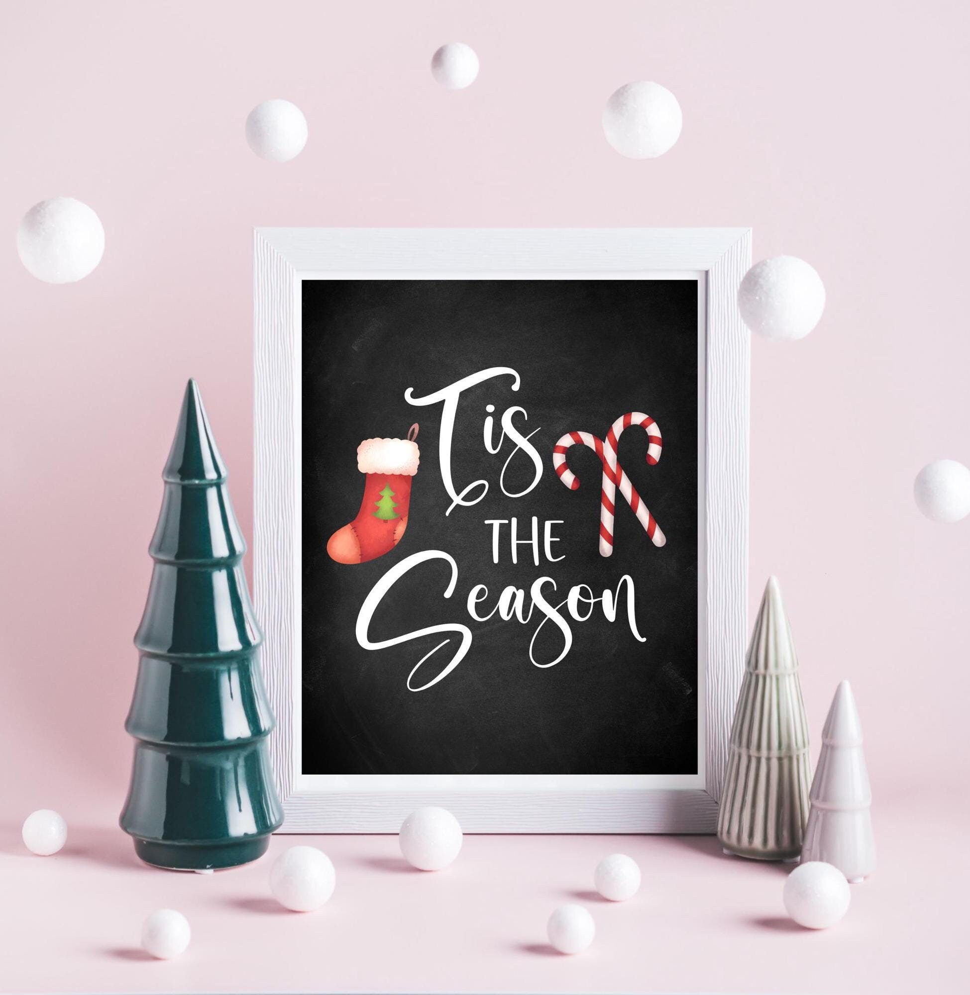 Chalkboard Christmas Prints: Holiday Wall Art (Digital Download)