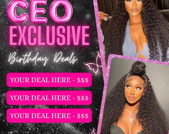 Verjaardagsflyer CEO, bewerkbare flashpromo (digitale download) canvasjabloon