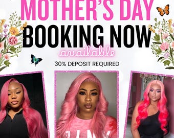 Mother's Day Hair Appointment Flyer, Canva Editable (Digital Download)