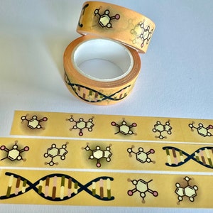 Cinta washi de ADN / Cinta washi de nucleótidos / Cinta washi genética - Versión 2