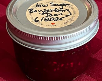 Geleia caseira de amora-preta com baixo teor de açúcar (226g)