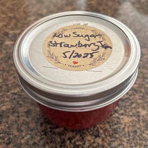 Homemade 8oz. Low Sugar Strawberry Jam
