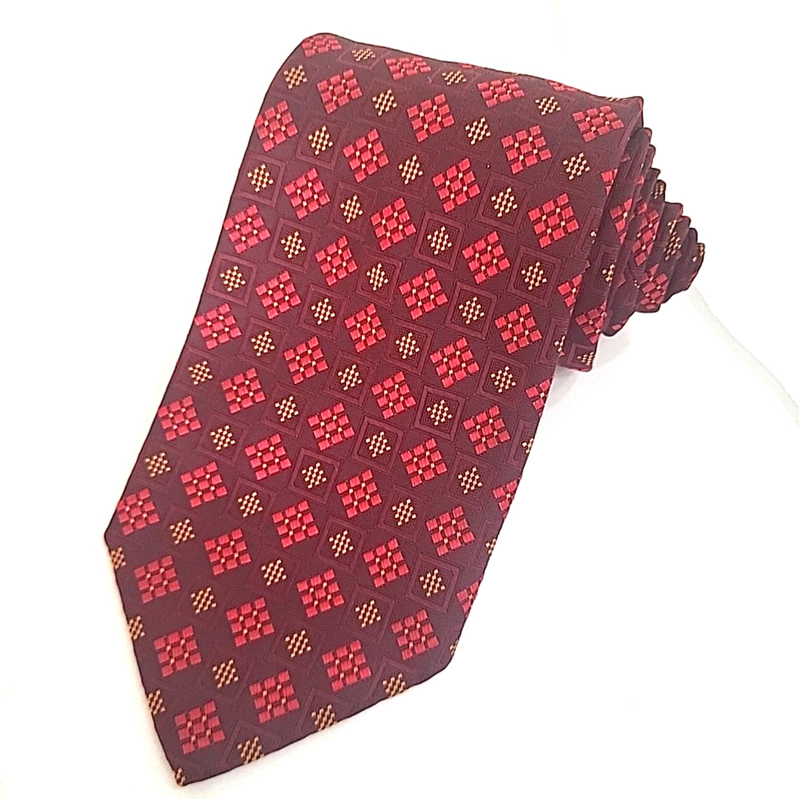 Cravate Robert Talbott - Imprimé Chien De Chasse Rouge - Modèle Welch Margetson London - Occasion