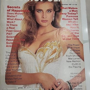 Vintage Cosmopolitan Magazine December 1987 Frederique Van Der Wal Cover