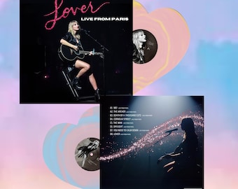 Funda personalizada para disco de vinilo de Lover Live From Paris, protección para discos de conciertos en la Ciudad del Amor.