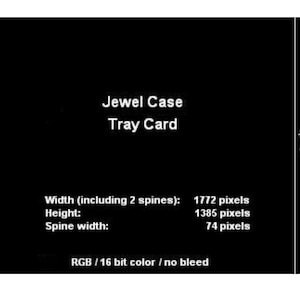 jewel case tray card ideal dimensions