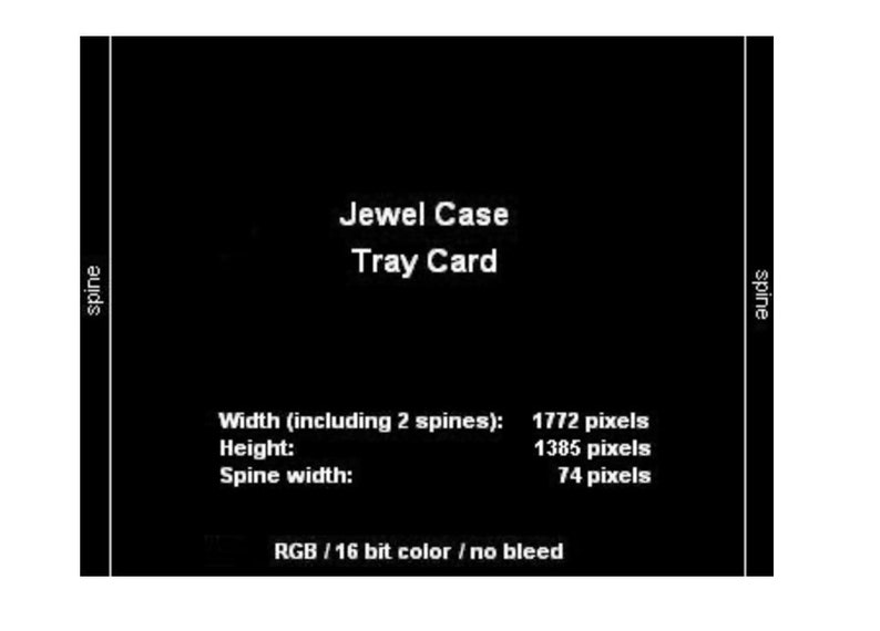 jewel case tray card ideal dimensions