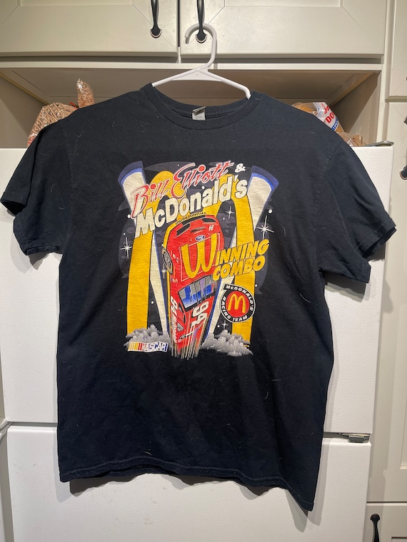 Vintage McDonalds Racing Team Bill Elliott Tshirt 