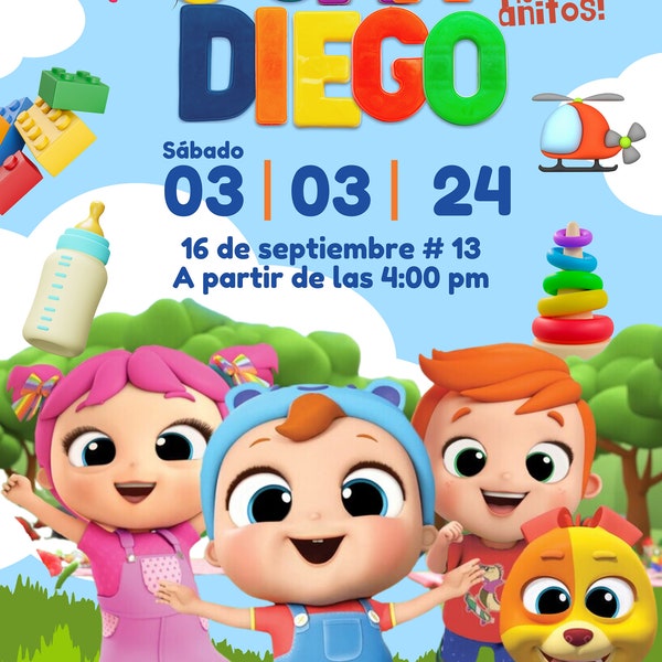 Invitacion de Little Angel - Bebe Juan