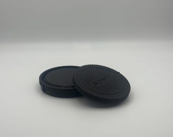 3D Printed Sony Body and Lens Cap Bundle – Durable & Lightweight Protection