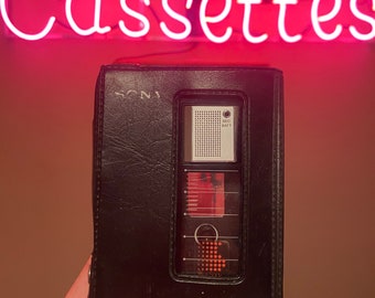 Enregistreur à cassette portable Sony TCM-9 vintage des années 80