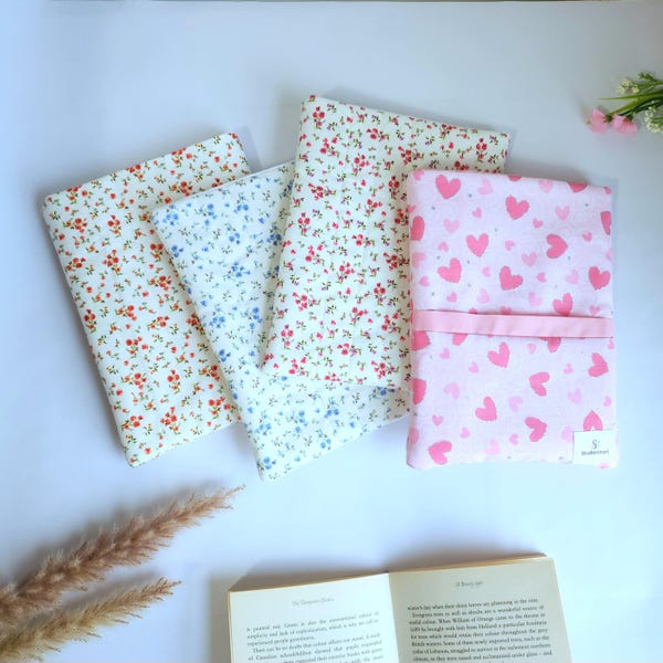 Gewatteerde boekhoezen/ Gewatteerd boeketui/ Gewatteerde boekenkast/ Cadeau voor boekenliefhebber