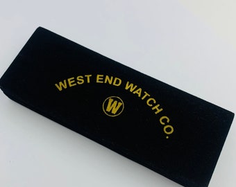 west end watch box,clean,1980's