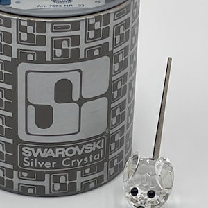 Swarovski, Crystal, Mouse, Figurine, Vintage, Perfect Condition, Introduced in 1979, Retired in 1988, Swarovski&#39;s First Mouse, Original Box.