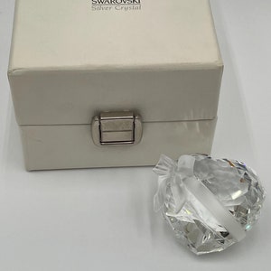 Swarovski, Crystal, Sweetheart with Bow, Figurine, Vintage, Original Gift Box, Introduced in 1997, Retired in 2004, Excellent Condition!