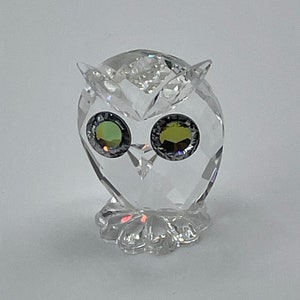 Vintage Swarovski Crystal Mini Owl: &quot;Feathered Beauties&quot; Series
