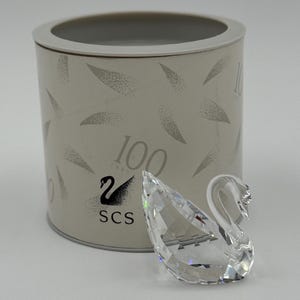 Swarovski, Crystal, Small, Swan, Figurine, Vintage, Perfect Condition, Released/Retired 1998, Limited Edition, Box, Gorgeous, Perfect Gift!