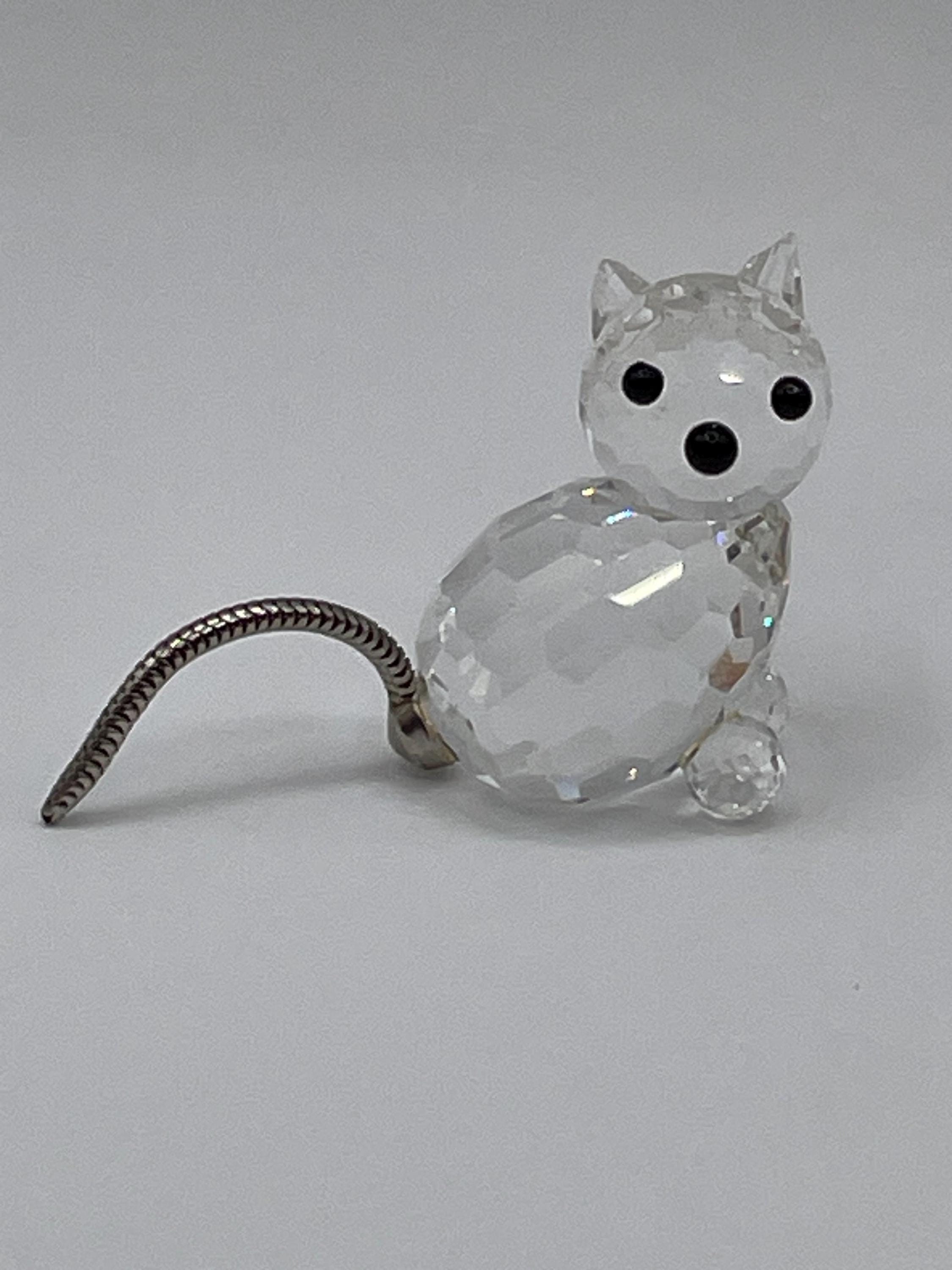 Retired Swarovski Crystal Cat - Etsy