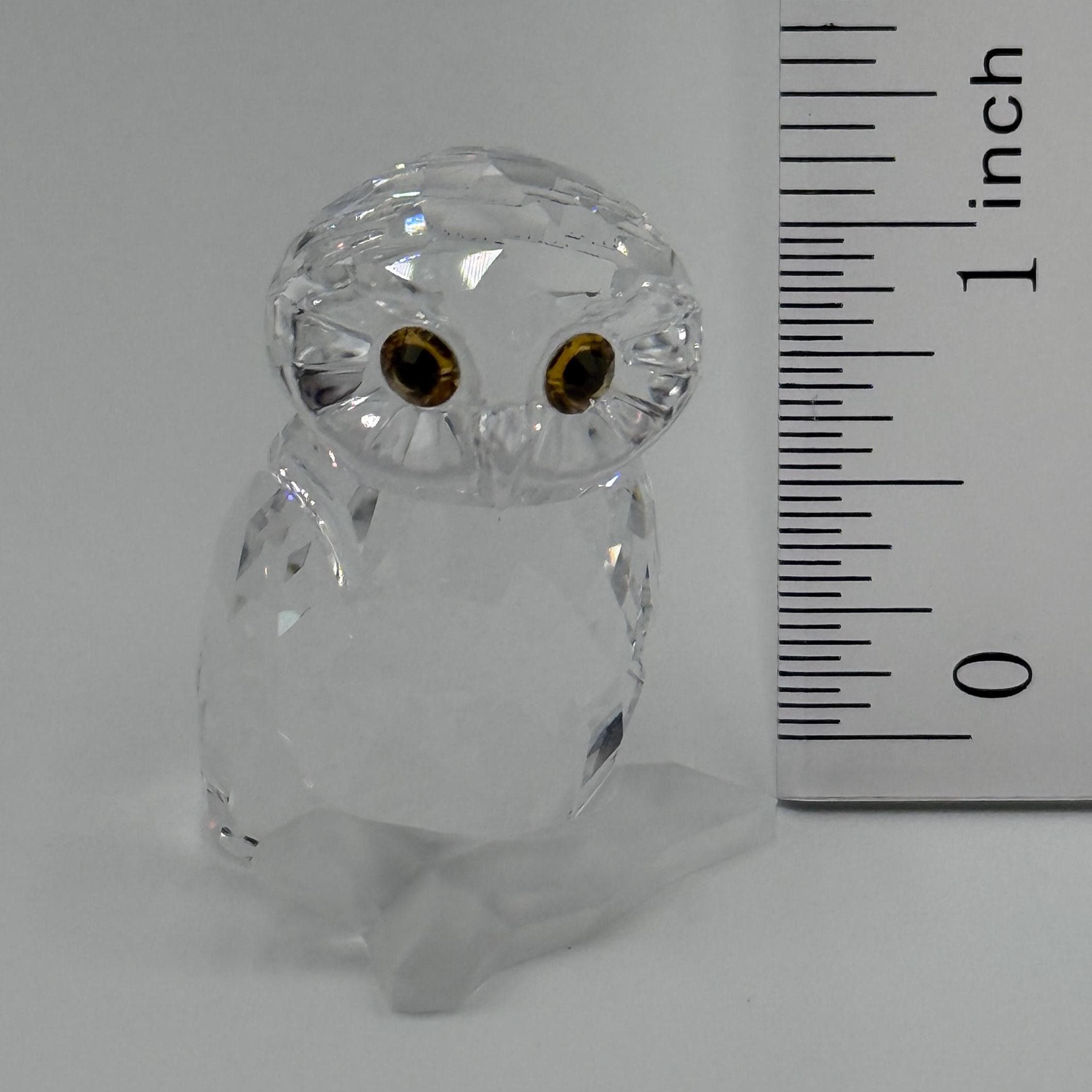 Swarovski, Crystal, Owl, Figurine, Vintage, Perfect Condition, Retired, "Feathered Beauties&quo