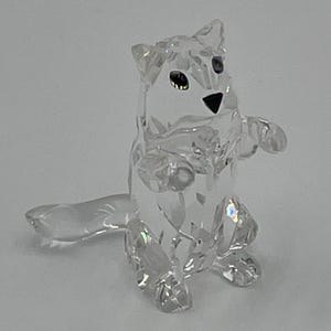 Swarovski, Crystal, Kitten, Begging, &quot;Pets Corner&quot; Collection, Vintage, Introduced 1991, Retired 1995, Excellent Condition, So Sweet!