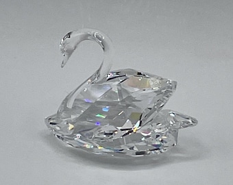 Vintage Swarovski Crystal Swan Figurine - Feathered Friends Collection