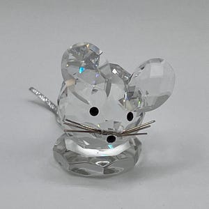 Swarovski, Crystal, Mouse, Figurine, Vintage, Introduced in 1994, Retired, Perfect Condition, Peaceful Countryside Collection, Perfect Gift!