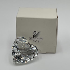 Swarovski, Crystal, Clear, Faceted Heart, Vintage, Perfect Condition, Introduced / Retired in 1996, Limited Edition, Box, So Gorgeous!!
