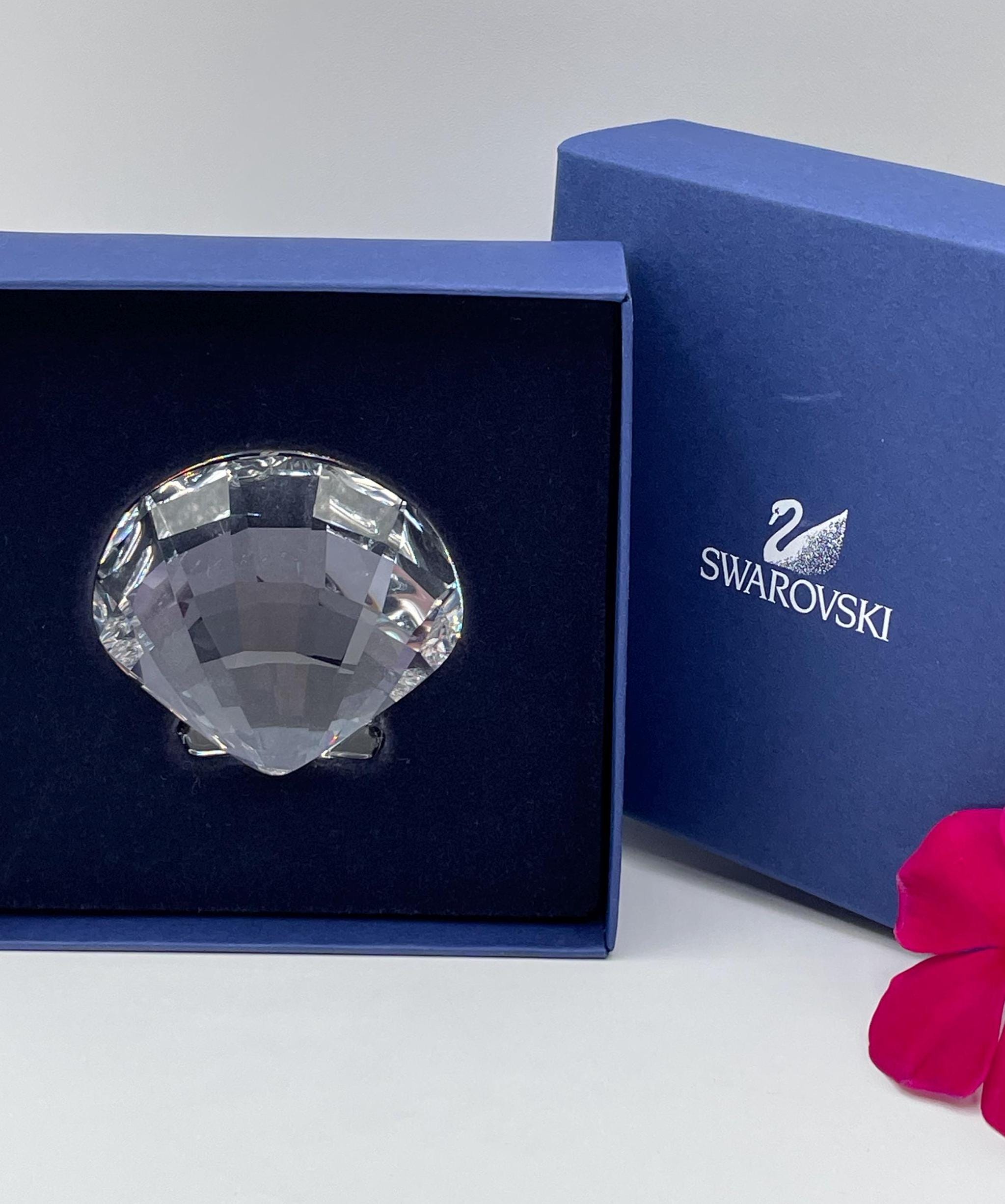 Vintage Swarovski Crystal Clam Shell - Ocean Lover Gift (in