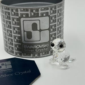 Vintage Swarovski Crystal Baby Seal Figurine: Kingdom of Ice and Snow Collection