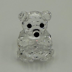 Vintage Swarovski Crystal Bear Figurine: Rare Mini USA Edition