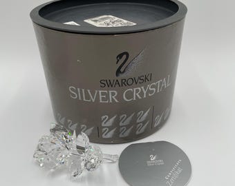 Swarovski Silver Crystal Rose W/ Original Box - Etsy