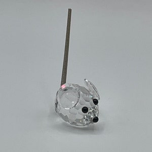 Swarovski, Crystal, Mouse, Figurine, Vintage, Good Condition, Tiny Chip on Ear, Introduced 1979, Retired 1988, Swarovski&#39;s First Mouse.