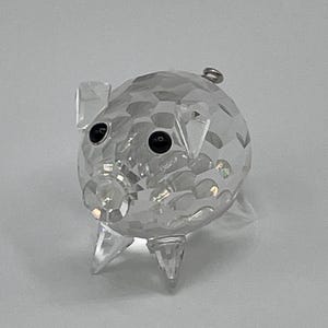 Swarovski Crystal, Baby Piggy, Figurine, Very Vintage, Introduced in 1982, Retired, From the Barnyard Friends Series, Excellent Condition!