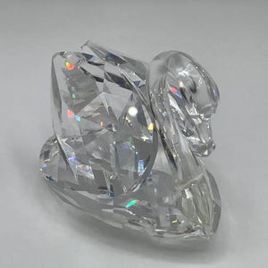 Swarovski, Crystal, Swan, Figurine, Large, Vintage, Released in 1977, Retired, Excellent Condition, &quot;Feathered Beauties&quot; Series, Gorgeous!