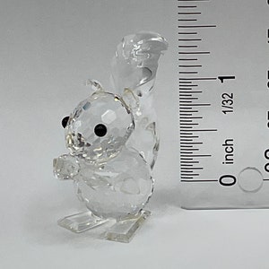 Vintage Swarovski Crystal Squirrel Figurine: Woodland Friends Collection