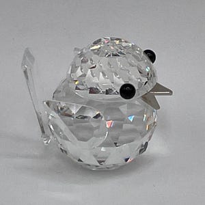 Swarovski, Crystal, Baby Bird, Figurine, Very Vintage, Introduced 1979, Retired 1991, Excellent Condition, Designed Max Schreck, So Sweet!