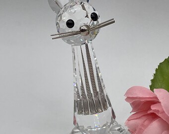 スワロフスキーメインクーン　オブジェ Swarovski Crystal Figurine - Swarovski Sitting Cat