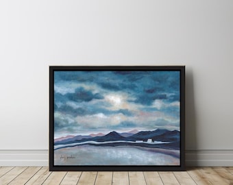 USAFA Class Color Silver Art, "Silver Lining at the Air Force Academy," Signed Print by Glory Paulson, Gift