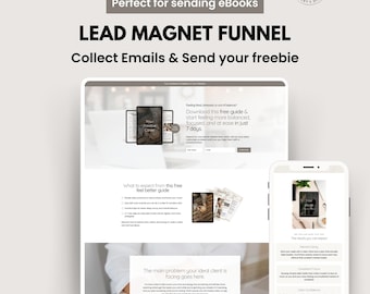 Modelo de Funil de Captura de Leads Systeme.io da Neutral Sands – Mini Página de Vendas com Captura de Conteúdo, Página de Aterrissagem Gratuita para Coaches Femininas. Construído em Systeme.io