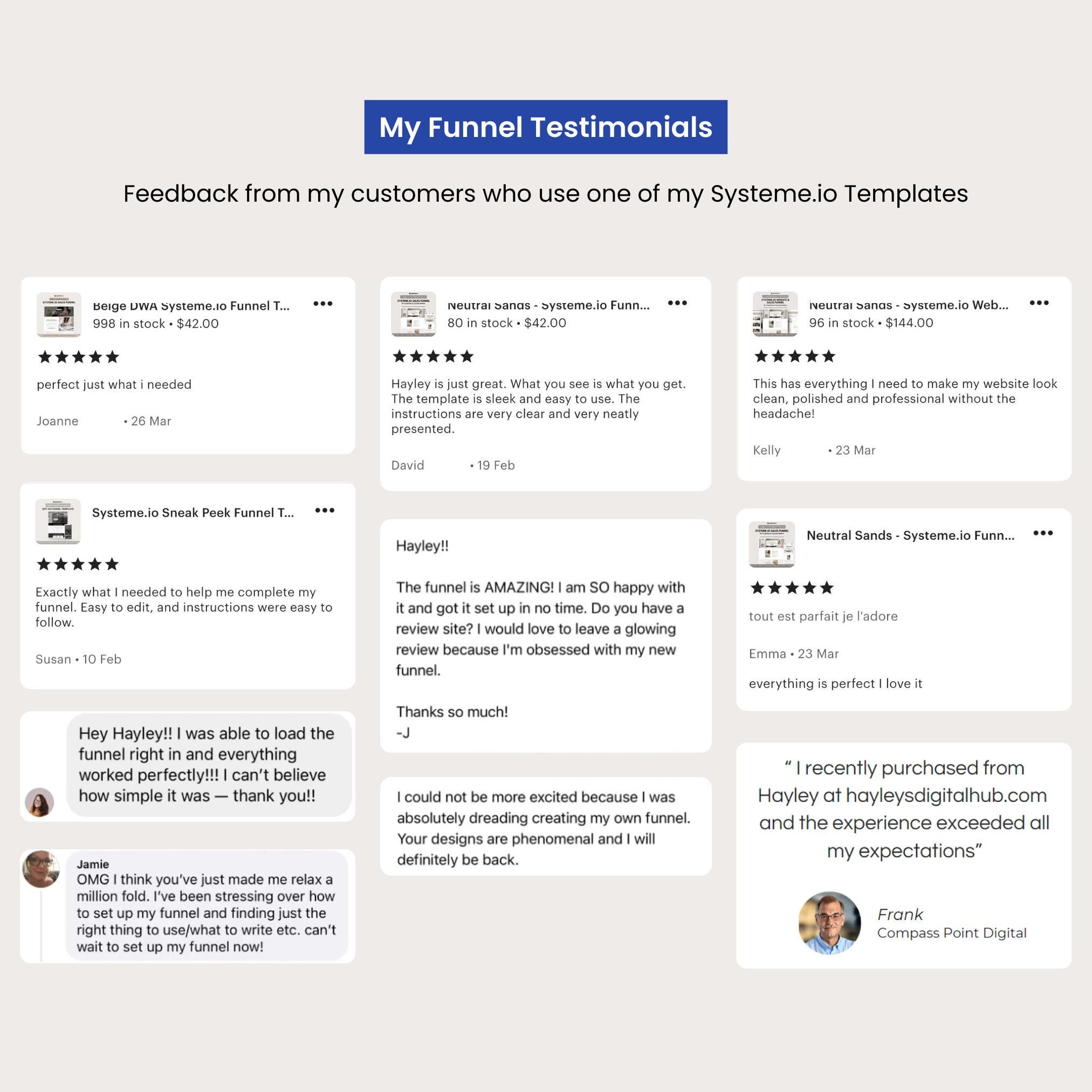 Systeme.io Sales Funnel Template: Dark Mode Blue, SLO Low Ticket Design ...