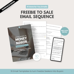 10 Email Welcome Sequence Templates | Lead Magnet Emails | Freebie to Buyer Email Sequence | Nurture Swipe Files | Digital Product Emails