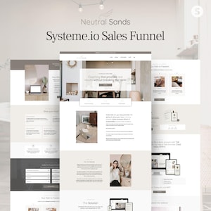 Neutral Sands - Systeme.io-trattmall. Försäljningssida. Opt-in. Order Bump. Merförsäljning. Digital marknadsföring. Coachtjänster. Försäljningstrattsystem