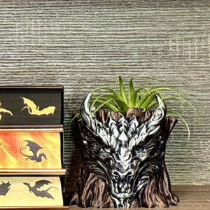 Dragon Planter | Fantasy Plant Pot for Desk or Shelf Decor